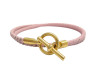 bracelet hermes glenan double tour h071689 t18 en cuir