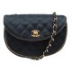 VINTAGE SAC A MAIN CHANEL DEMI LUNE 1980 EN SATIN BANDOULIERE CLUTCH BAG 4890€