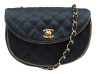 sac a main chanel demi lune 1980 en satin