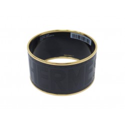 NEUF BRACELET HERMES SELLIER XL 151694F 18.5CM MANCHETTE EMAIL NOIR BANGLE 750€