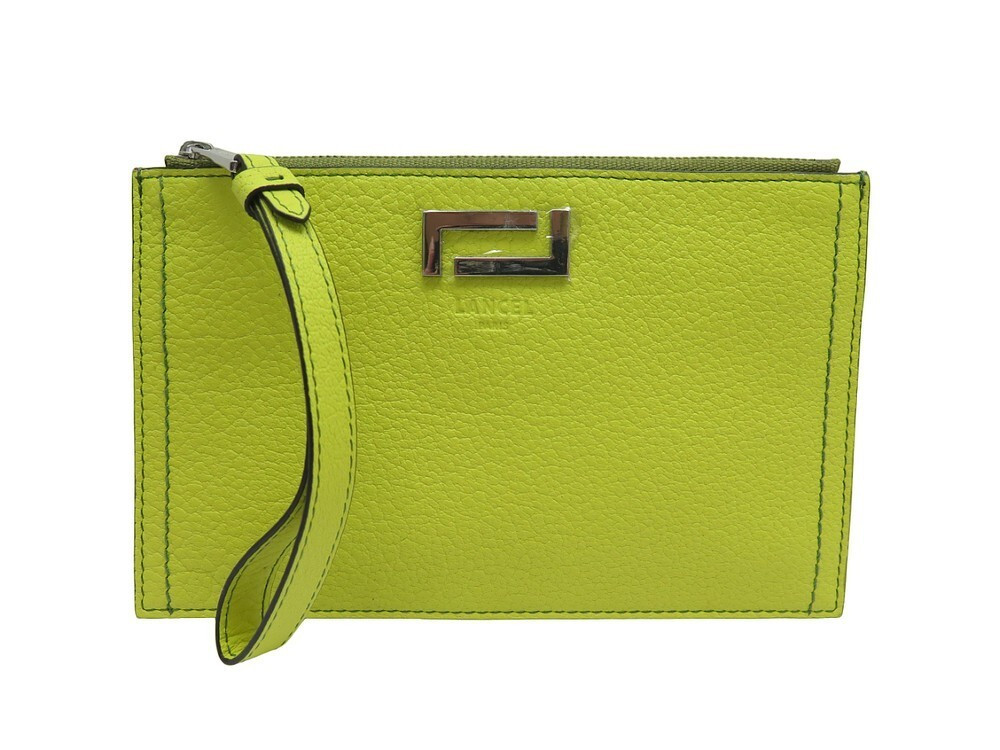  pochette lancel zippe pia a91418 cuir graine