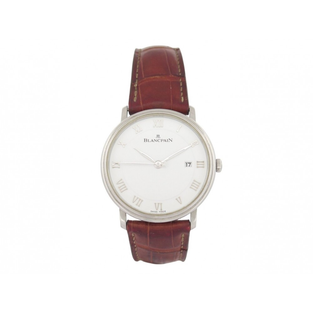 MONTRE BLANCPAIN VILLERET ULTRA PLATE 6651-1127-55B 40MM ACIER AUTO WATCH 11450€
