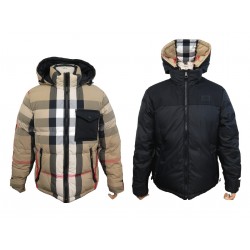 NEUF BLOUSON BURBERRY DOUDOUNE RUTLAND 8033115 REVERSIBLE TARTAN M 48 COAT 1490€
