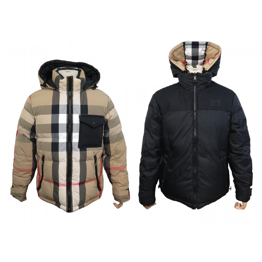 NEUF BLOUSON BURBERRY DOUDOUNE RUTLAND 8033115 REVERSIBLE TARTAN M 48 COAT 1490€