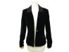 veste chanel smoking en velours noir 38 m black velvet