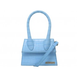 SAC A MAIN JACQUEMUS LE CHIQUITO MOYEN EN CUIR FACON CROCO BANDOULIERE BAG 720€