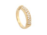 bague alliance jonc demi sertie de 20 diamants 0.3ct