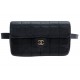 SAC A MAIN CHANEL POCHETTE CEINTURE CUIR MATELASSE CHOCOLATE BAR BELT BAG 2800€