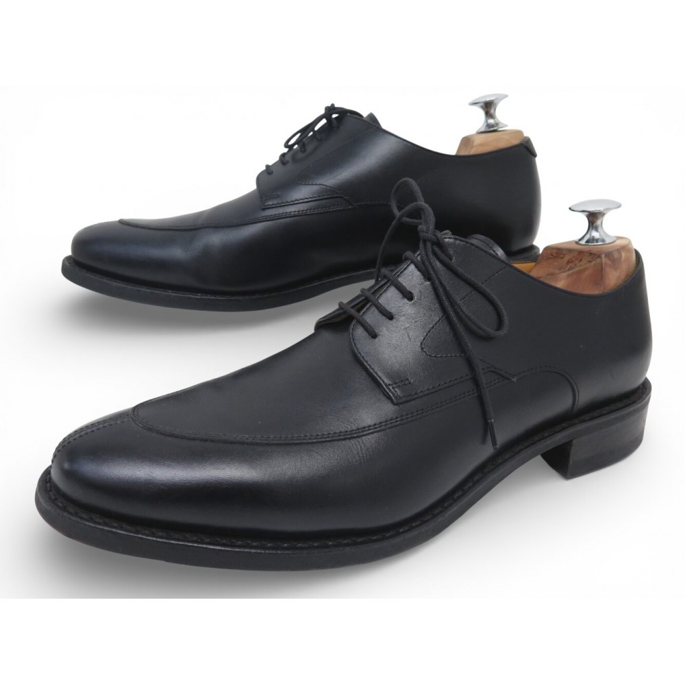 CHAUSSURES PARABOOT CHELSEA DERBY SEMELLES GOMMES 7 41 EN CUIR NOIR SHOES 480€