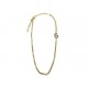 NEUF COLLIER CHANEL LOGO CC PLAQUE NUMERO 5 METAL DORE 2023 BOITE NECKLACE 1600€