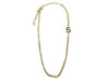 collier chanel logo cc plaque numero 5 metal dore