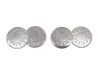 boutons de manchettes hermes clou de selle en metal