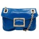 SAC A MAIN ROGER VIVIER MINI CHAINE BANDOULIERE EN CUIR DE PYTHON BLEU BAG 3900€