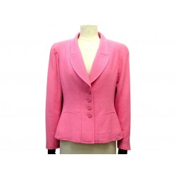 RARE VINTAGE VESTE CHANEL P07256V05392 1997 M 40 EN TWEED ROSE PINK JACKET 6300€