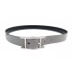 CEINTURE HERMES QUENTIN REVERSIBLE 26MM T 78 EN CUIR BOX NOIR & GRIS BELT 780€