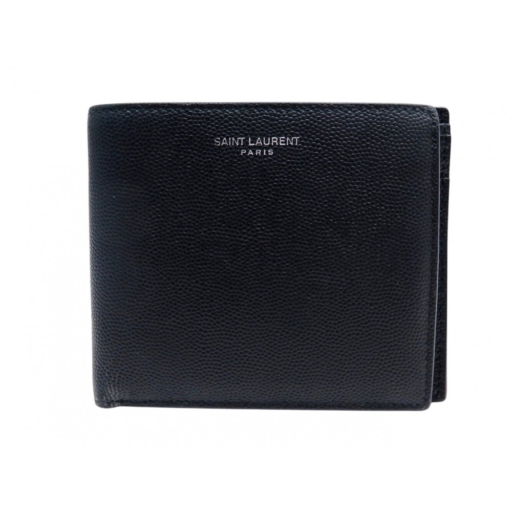 PORTEFEUILLE SAINT LAURENT EAST WEST 396303 EN CUIR GRAIN DE POUDRE WALLET 400€