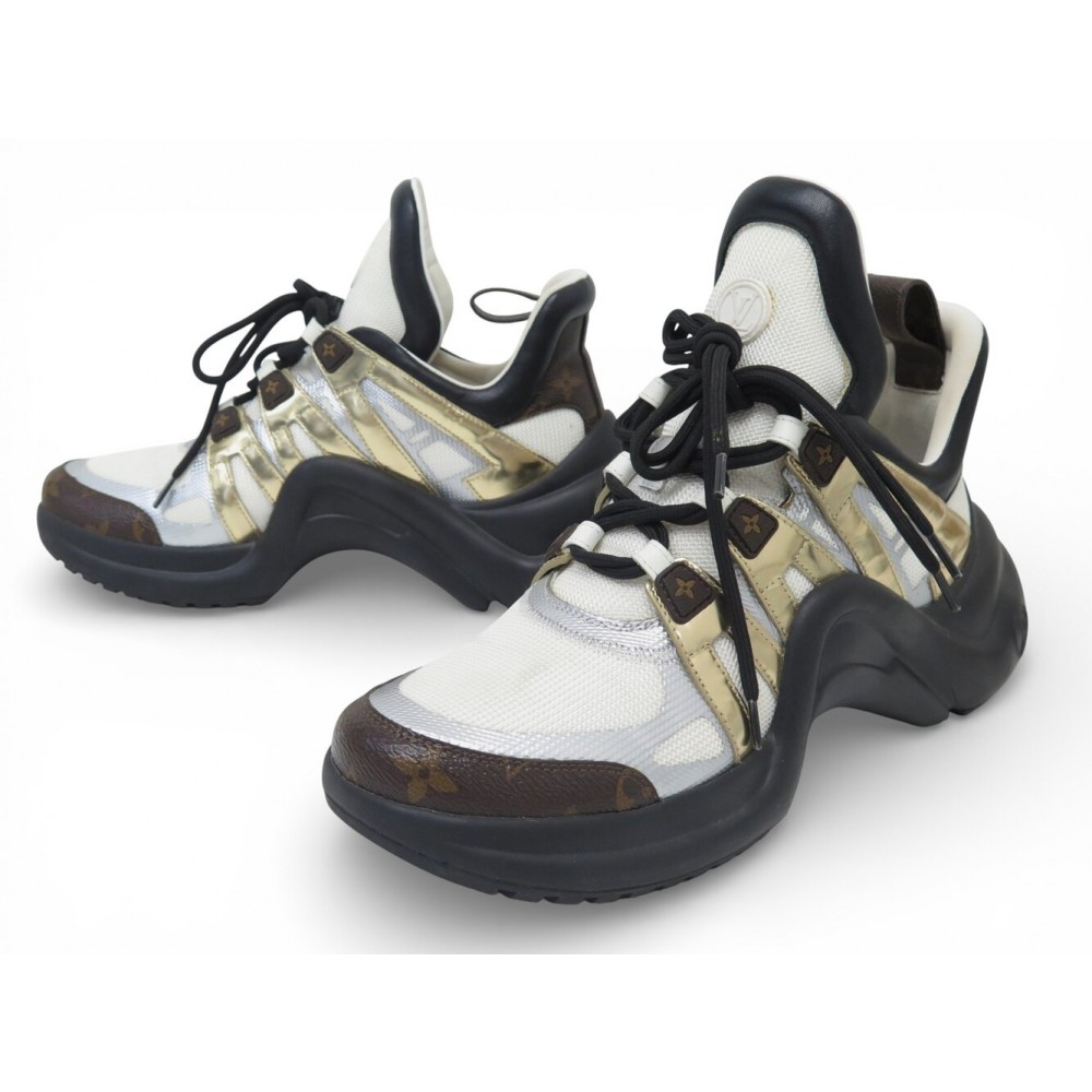 CHAUSSURES LOUIS VUITTON LV ARCHLIGHT MONOGRAM 1A7ROA 42 BASKETS SNEAKERS 990€