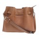 NEUF SAC A MAIN POURCHET BLOSSOM BESACE 20033 CUIR CAMEL BANDOULIERE BAG 270€