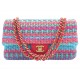 NEUF SAC A MAIN CHANEL TIMELESS SIMPLE RABAT MEDIUM TWEED MULTICOLORE BAG 9200€