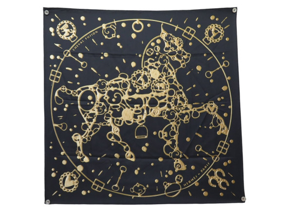 foulard hermes cheval fusion d. rybaltchenko soie