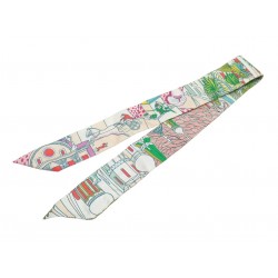 FOULARD HERMES TWILLY ANIMAPOLIS JAN BAJTLIK EN SOIE + BOITE SILK SCARF 215€