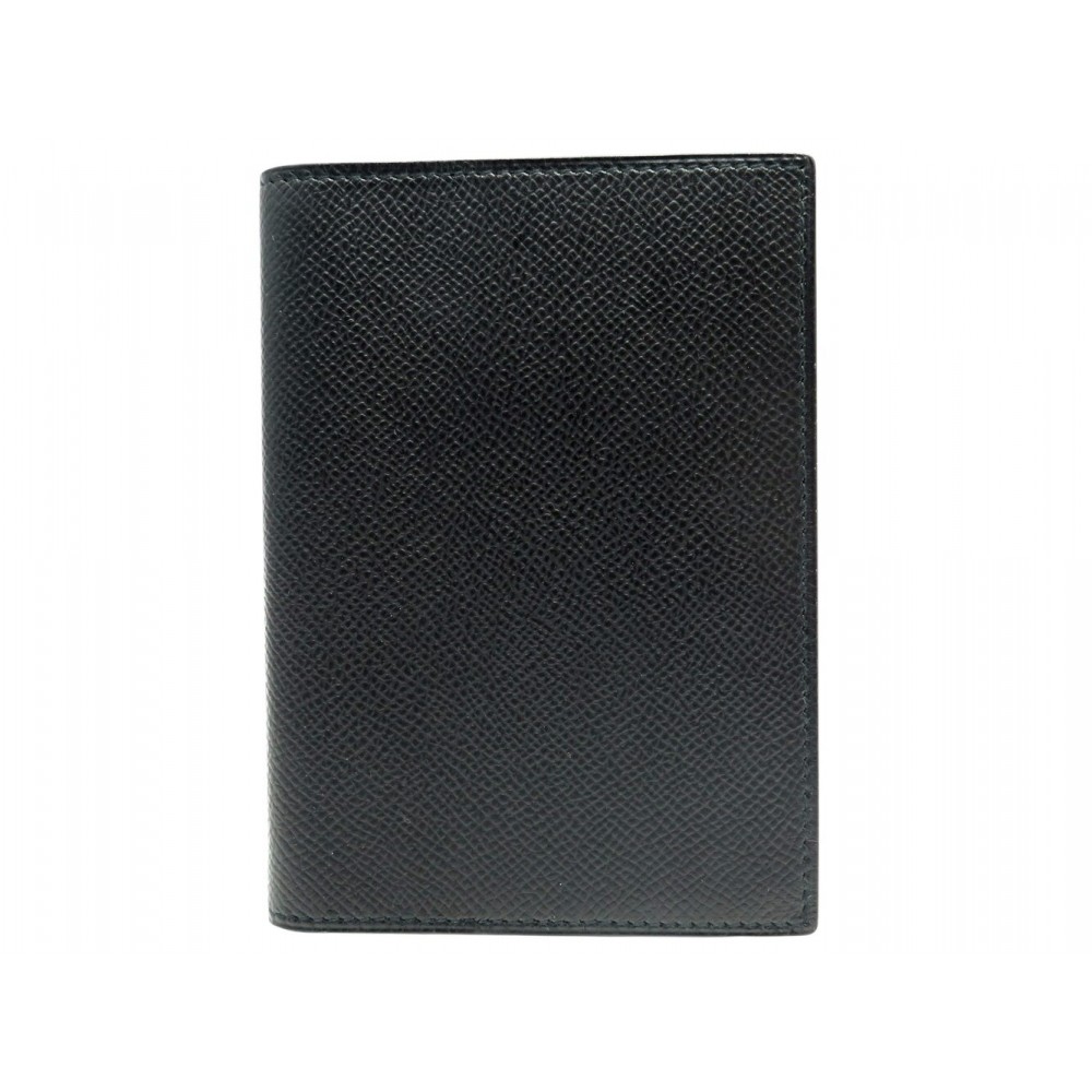 NEUF PORTE AGENDA HERMES COUVERTURE SIMPLE GM CUIR EPSOM NOIR DIARY COVER 389€