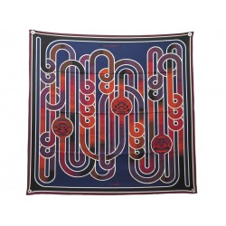 FOULARD HERMES MELODIE CHROMATIQUE VIRGINIE JAMIN CARRE 90 SOIE SILK SCARF 580€