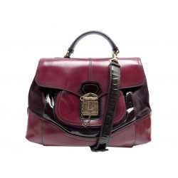 SAC A MAIN DOLCE & GABBANA MISS CATCH CUIR VERNIS POULAIN BANDOULIERE BAG 2490€