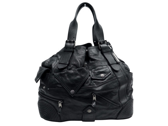  sac a main alexander mc queen faithful biker cuir