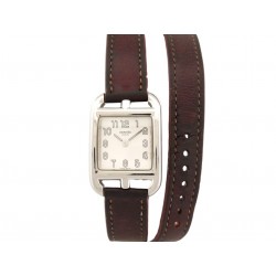MONTRE HERMES CAPE COD PM CC1.210 23 MM DOUBLE TOUR QUARTZ ACIER + ECRIN 2975€