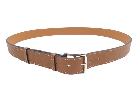 ceinture hermes etriviere 32 en cuir togo gold