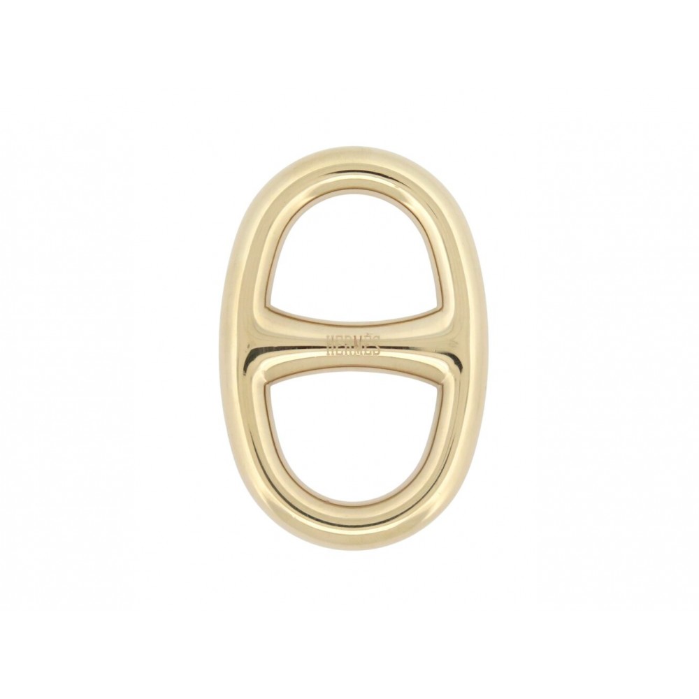 NEUF ANNEAU DE FOULARD HERMES CHAINE D'ANCRE H601372S POUR CARRE RING SCARF 220€