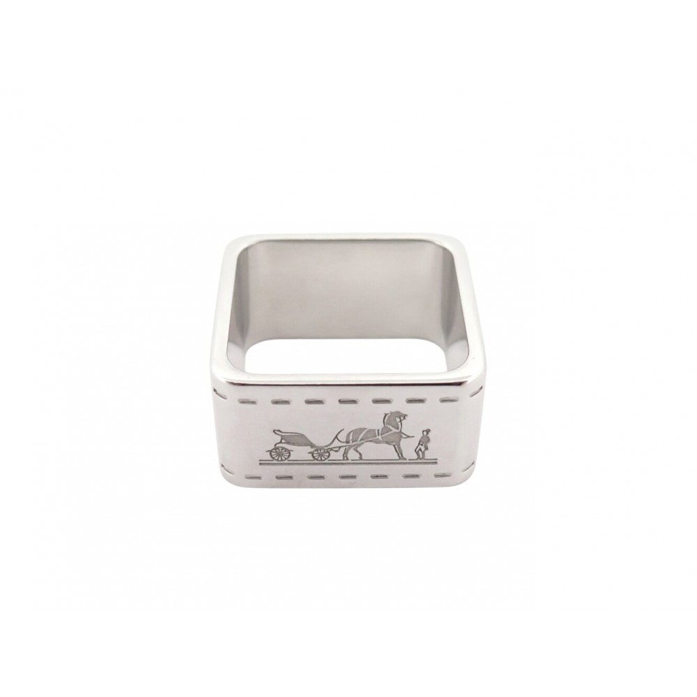 NEUF ANNEAU DE FOULARD CARRE HERMES BOLDUC H601463S PALLADIE SCARF RING 220€