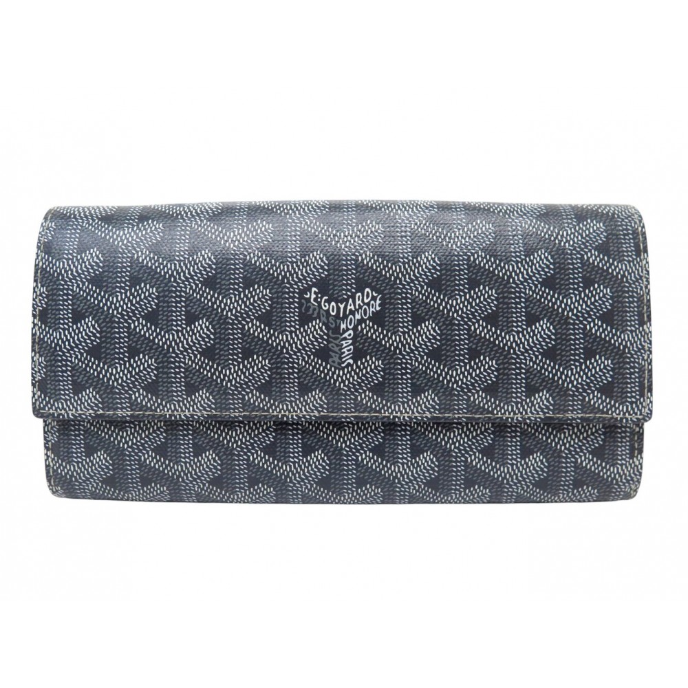 RARE NEUF PORTEFEUILLE GOYARD VARENNE EN TOILE GOYARDINE GRISE WALLET NEW 1700€