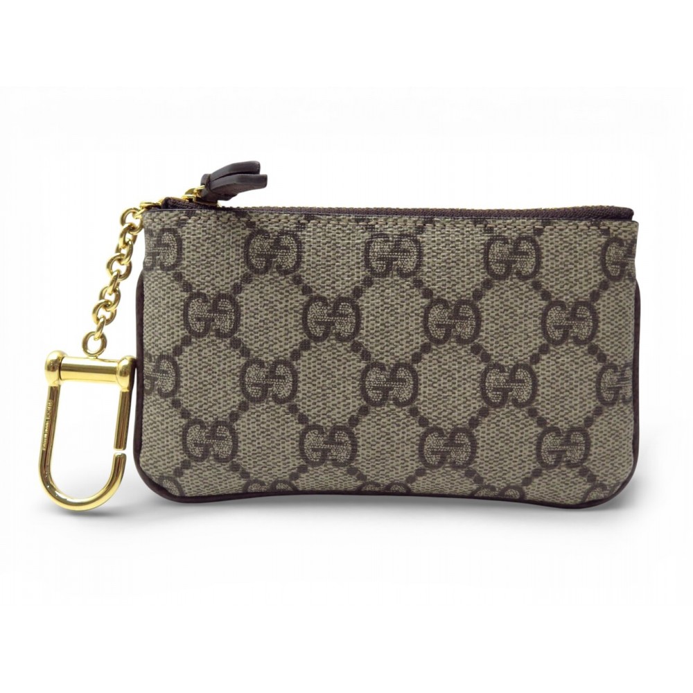 NEUF ETUI A CLES GUCCI OPHIDIA 772321 EN TOILE GG SUPREME KEY HOLDER NEW 290€