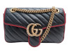 sac a main gucci gg marmont 443497 cuir noir et