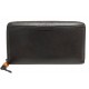 PORTEFEUILLE GUCCI 339181 LONG ZIPPE BAMBOO EN CUIR GRAINE MARRON WALLET 680€