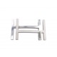 BOUCLE DE CEINTURE HERMES H AU CARRE POUR LIEN 32 MM ACIER PALLADIE BUCKLE