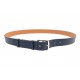 NEUF CEINTURE HERMES ETRIVIERE 32 EN CUIR TOGO BLEU BOUCLE ACIER T105 BELT 980€