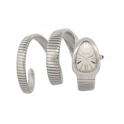 MONTRE BULGARI SERPENTI TUBOGAS SP35S 101911 35MM ACIER LADY QUARTZ WATCH 10300€