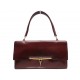 VINTAGE SAC A MAIN HERMES PALONNIER CIRCA 70 EN CUIR BOX ROUGE BORDEAUX HAND BAG