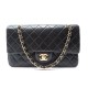 VINTAGE SAC A MAIN CHANEL TIMELESS 2.55 CUIR NOIR MATELASSE HAND BAG PURSE 3990€