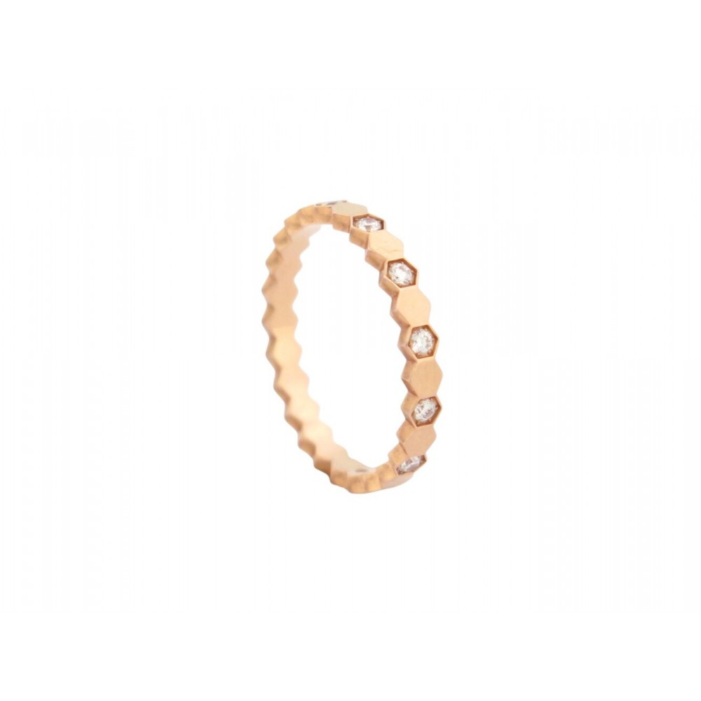 BAGUE CHAUMET BEE MY LOVE 081933 T50 DIAMANTS OR ROSE 18K PINK GOLD RING 3130€