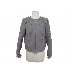 NEUF VESTE LOUIS VUITTON M 40 BLOUSON EN LAINE & CACHEMIRE GRIS JACKET NEW 2000€