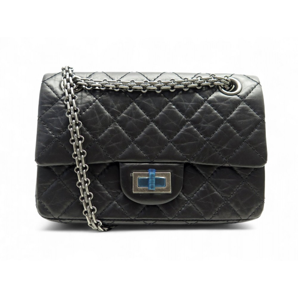 NEUF SAC A MAIN CHANEL 2.55 MINI AS0874 CUIR MATELASSE BANDOULIERE HANDBAG 4950€