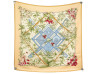 NEUF FOULARD HERMES SERENITE PAR ZOE PAUWELS EN SOIE BIEGE CARRE SILK SCARF 580€