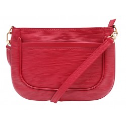 NEUF SAC A MAIN LOUIS VUITTON SARVANGA CUIR EPI ROUGE BANDOULIERE HAND BAG 1500€