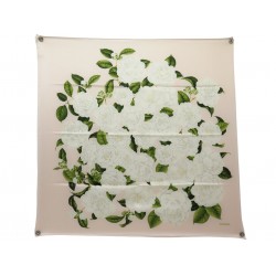 VINTAGE NEUF FOULARD CHANEL CAMELIA CARRE 90 EN SOIE ROSE PINK SILK SCARF 630€