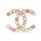NEUF BROCHE CHANEL LOGO CC STRASS & PERLE MULTICOLORE METAL + BOITE BROOCH 750€