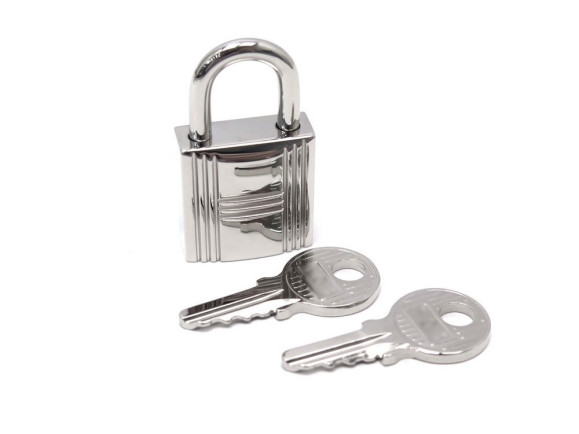  cadenas hermes en acier palladie 2 cles 163 pr